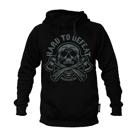 PRIDE OR DIE hard to defeat hoodie -black